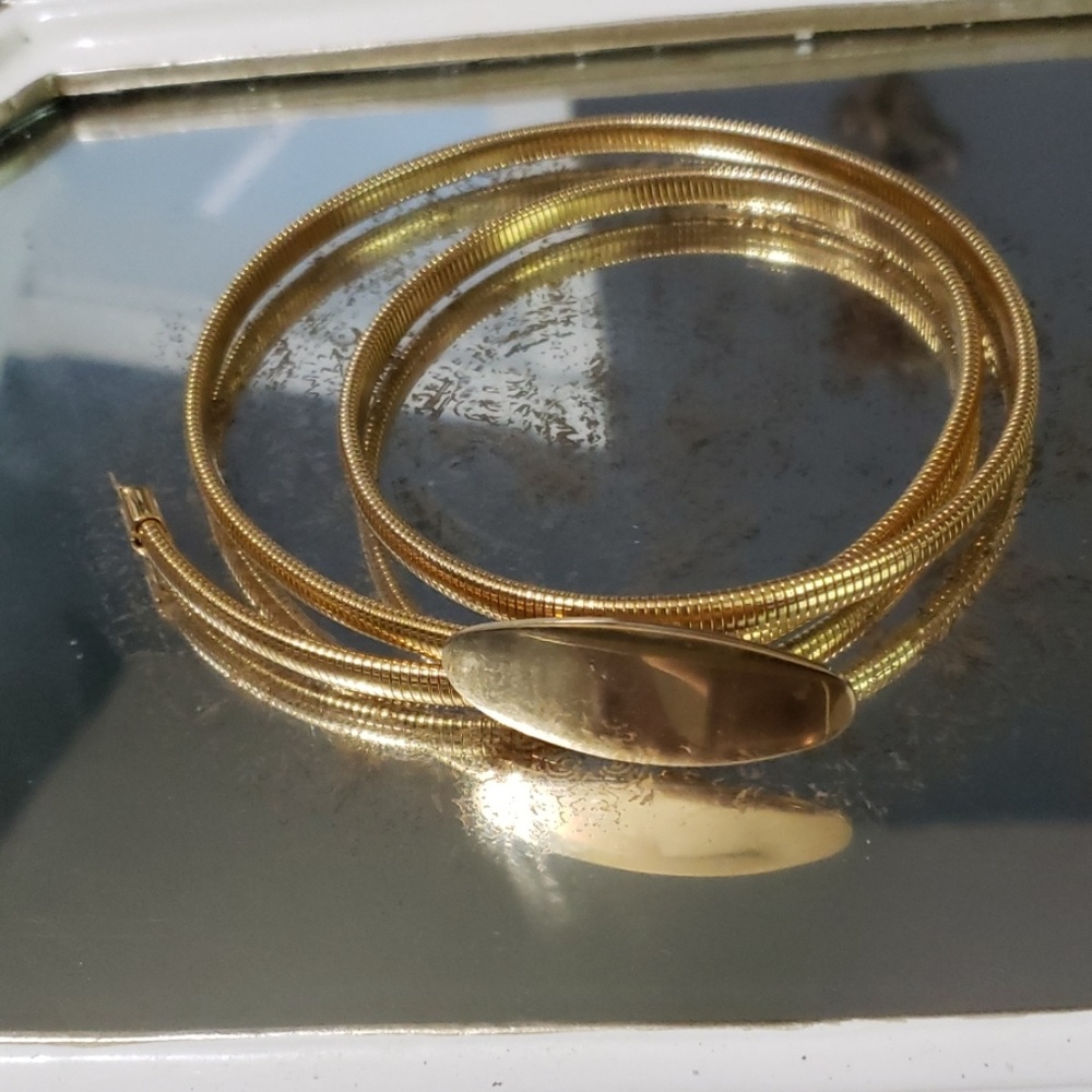 Gently used Gold tone stretchy belt.